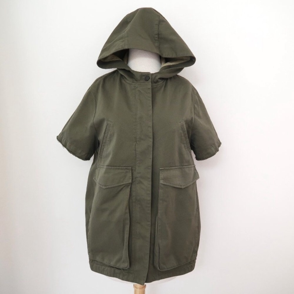 NOVEMB3R Maggie short sleeve army jacket olive